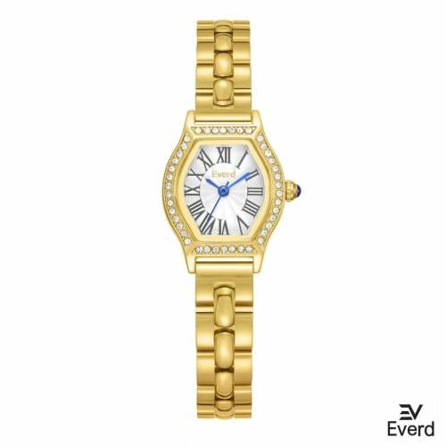 ساعه نسائية ماركة ايفرد ذهبي ميناء ابيض