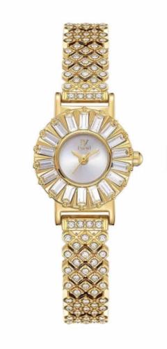 ساعة مناسبات نسائية ماركة ايفرد ذهبي ميناء ابيض