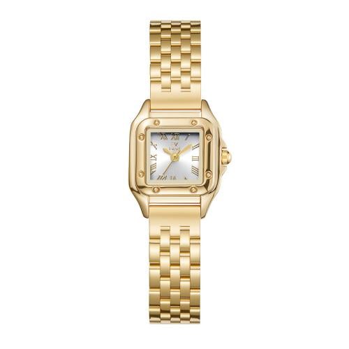 ساعه نسائية ماركة ايفرد ذهبي ميناء ابيض