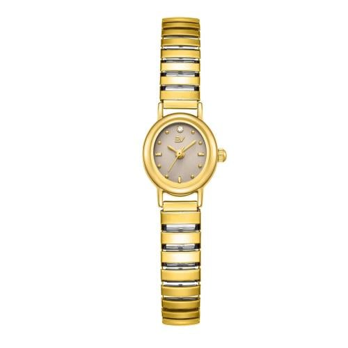 ساعه نسائية ماركة ايفرد ذهبي ميناء رمادي