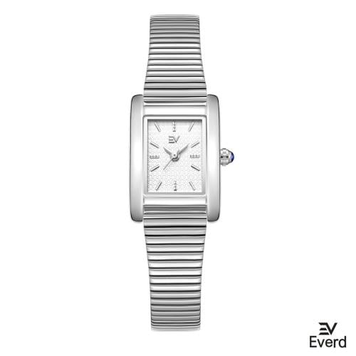 ساعه نسائية ماركة ايفرد فضي ميناء ابيض