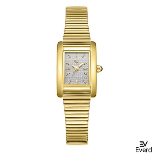 ساعه نسائية ماركة ايفرد ذهبي ميناء رمادي