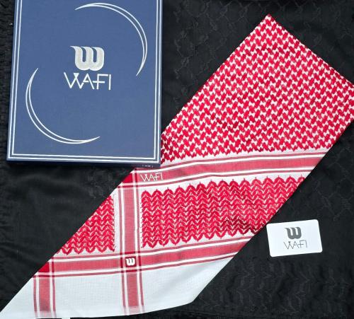 شماغ وافي الأحمر بالتغليف الأزرق