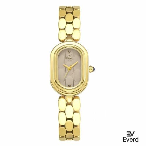 ساعه نسائية ماركة ايفرد ذهبي ميناء ومادي