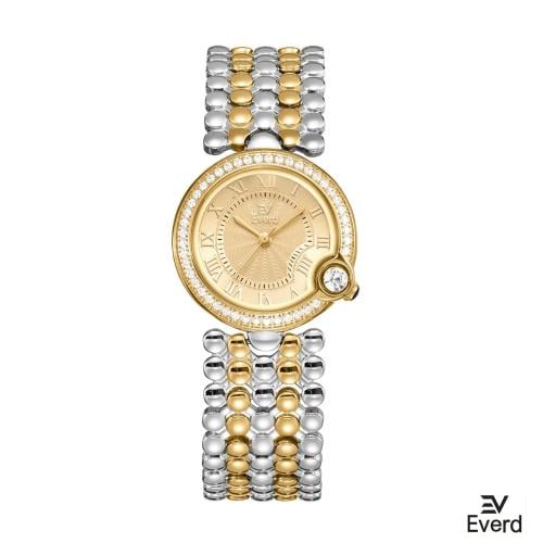 ساعة نسائية ماركة ايفرد لونين ميناء ذهبي