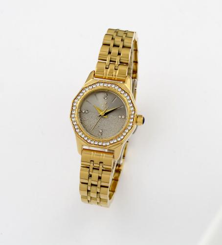 ساعه نسائية ماركة ايفرد ذهبي ميناء رمادي