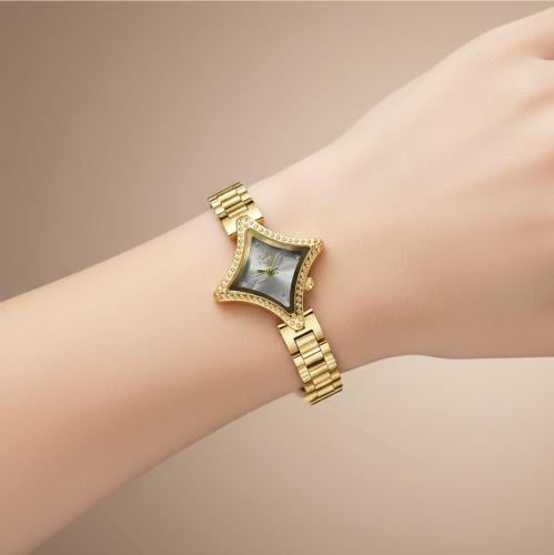 ساعه نسائية ماركة ايفرد ذهبي ميناء رمادي