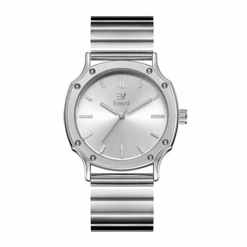ساعه رجاليه ماركة ايفرد فضي ميناء ابيض