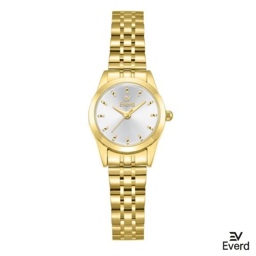 ساعه نسائية ماركة ايفرد ذهبي ميناء ابيض