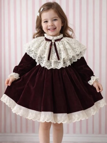 فستان العيد مخمل