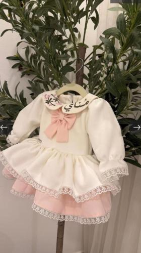 فستان العيد بناتي بتصميم مميز و انيق