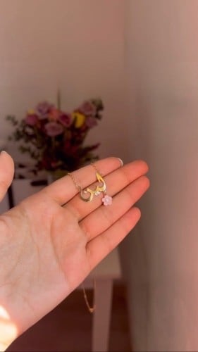 سلسال مطلي بالذهب عيار 21 مع الزركون