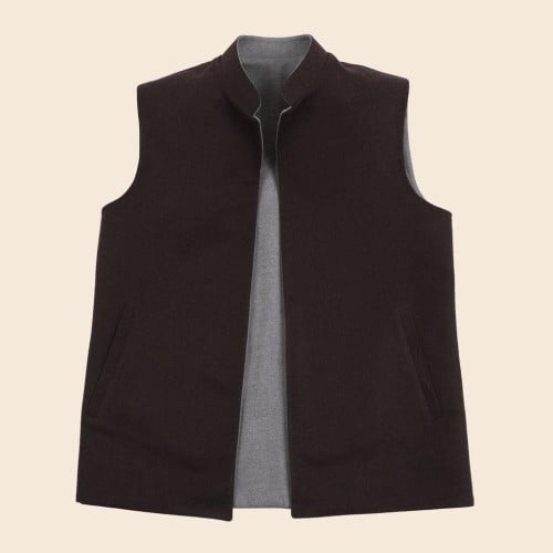 سديري دبل فيس رصاصي + بني