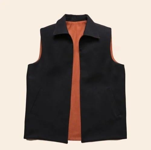 سديري دبل فيس اسود مع جملي