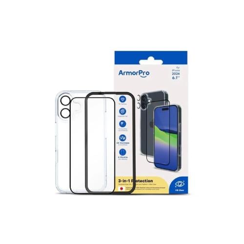 ارمور برو - بكج 3 في 1 حماية شاشة مع حماية عدسة مع...