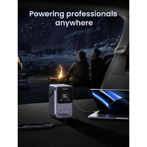 يوجرين - بطارية متنقلة بـ3 منافذ USB-C ومنفذين USB...