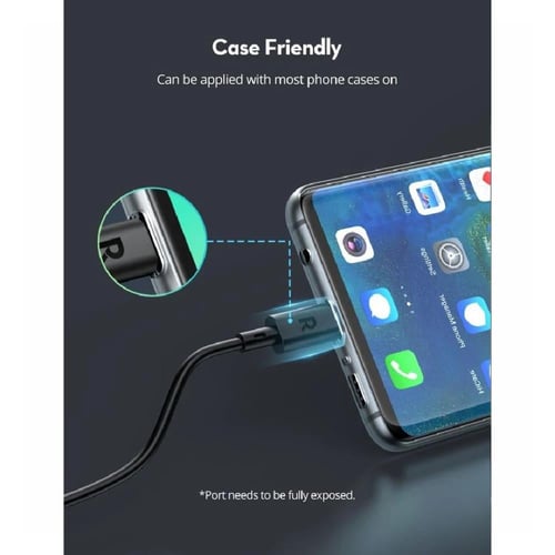 راف باور - بكج 3 اسلاك تايب سي الى تايب سي 0.6 م +...