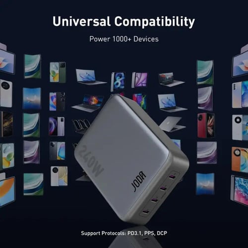 جودا - منصة جودا بيك 4 منافذ تايب سي بقوة 240 واط...