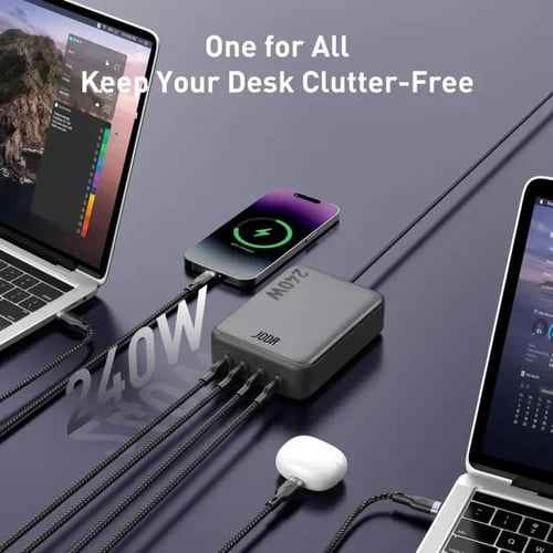 جودا - منصة جودا بيك 4 منافذ تايب سي بقوة 240 واط...