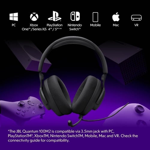 جي بي ال - سماعة ألعاب كوانتوم 100M2 مع مايكرفون ق...