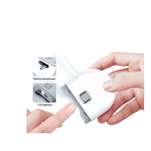 دينكس - مبرد اظافر كهربائي بأضاءة led - ابيض