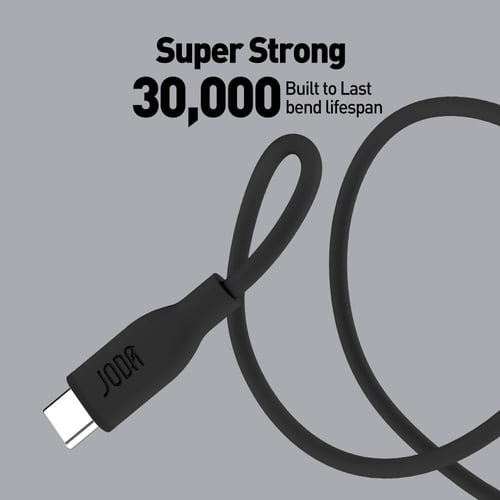 جودا - كيبل تايب سي الى تايب سي سيليكون بقوة 60 وا...