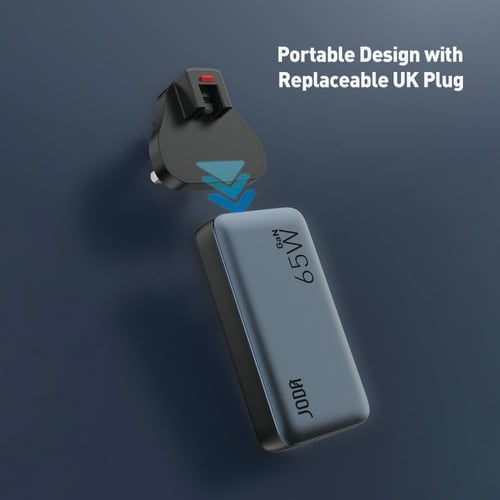 جودا - شاحن جداري JODA VoltPad بقوة 65 واط بمنفذين...