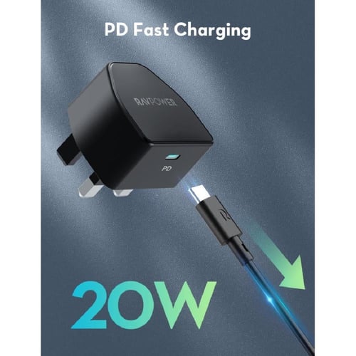 راف باور - باندل فيش جداري بقوة 20 واط بمنفذ تايب...