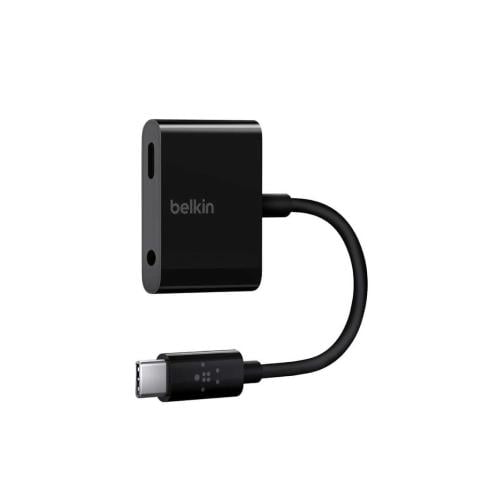 بيلكن - كيبل تحويل USB-C إلى منفذ AUX ومنفذ USB-C