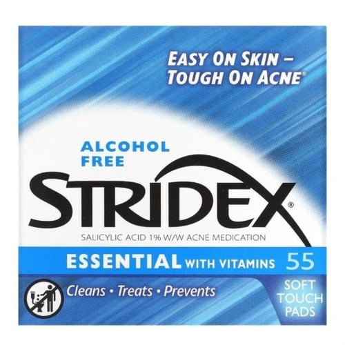 سترايدكس - قطع قطنية لحب الشباب صغير ازرق