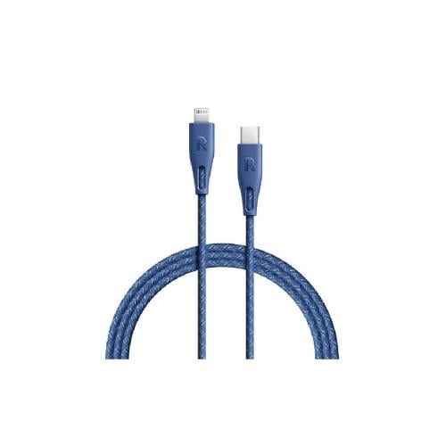 راف باور - كيبل ايفون بي دي بطول 2 متر - ازرق
