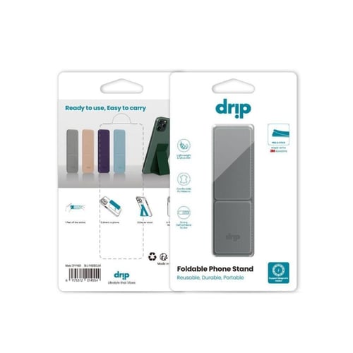 دريب - Drip Foldable حامل هاتف قابل للطي - رمادي ف...