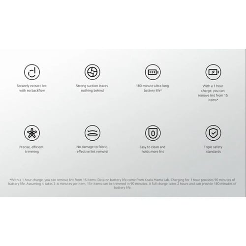 شاومي - ماكينة إزالة الوبر من الملابس والاقمشة - أ...