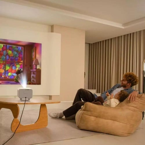 يابر - بروجكتر L2 plus بصوت JBL بقوة 8 واط 700 لوم...