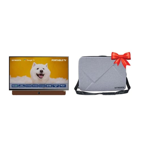 سكاي ورث - شاشة تلفزيون سمارت لاسلكية متنقلة 24 بو...