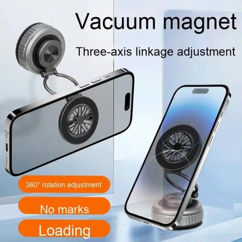 حامل هاتف مغناطيسي مرن للسيارة مزود بكوب شفط ميكان...