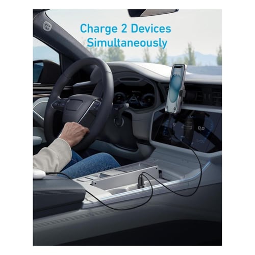 انكر - شاحن سيارة بقوة 30 واط بمنفذ تايب سي و منفذ...