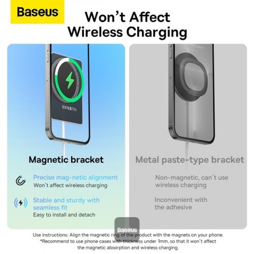 بيسوس - ستاند مغناطيسي للايفون - اسود