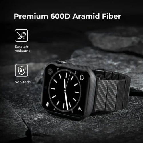 بيتاكا - إطار حماية لساعه ابل ألياف الكربون لون اس...