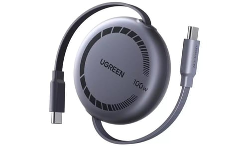 يوجرين - كيبل شحن سحب تايب سي الى تايب سي بطول 1 م...