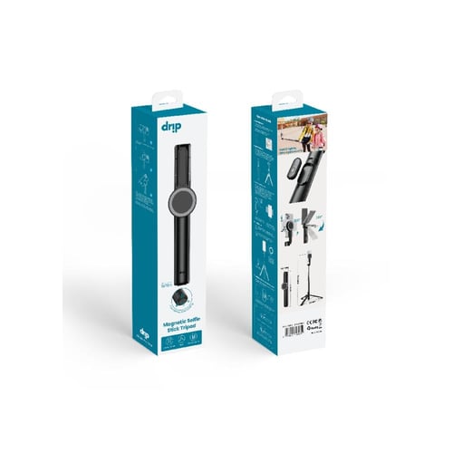 دريب - عصا سيلفي مغناطيسي قابل للتمديد مع حامل ثلا...