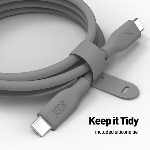 جودا - كيبل تايب سي الى تايب سي سيليكون بقوة 60 وا...