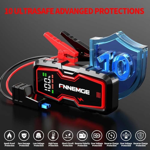 جهاز تشغيل بطارية السيارة بكيبل توصيل بتيار 5000 أ...