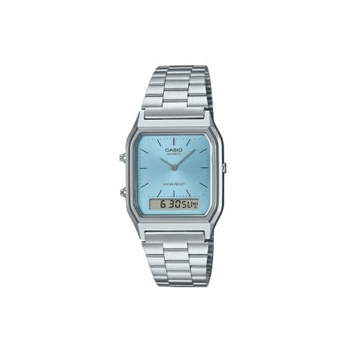 كاسيو - ساعة انالوج للجنسين بحركة كوارتز وسوار من...