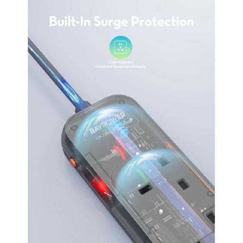 راف باور توصيلة بـ4 منافذ بقوة 2990 واط RP-PC1067...