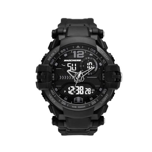 سكيتشرز - ساعة يد كوارتز خفيفة الوزن بعرض انالوج ر...