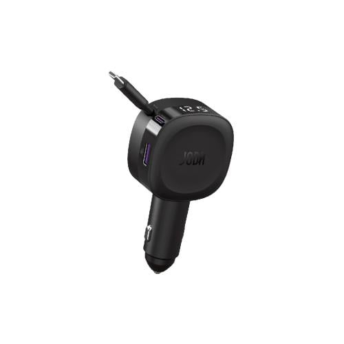 جودا -شاحن سيارة كار فليكس 60 واط مع كابل مدمج بمن...