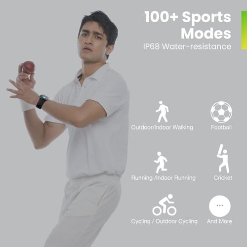 امازفيت - POP 3S ساعة ذكية - اسود