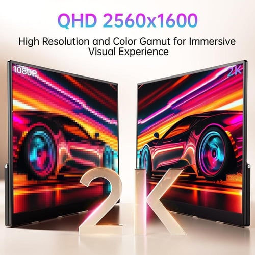 شاشة محمولة - 18 انش للكمبيوترات واجهزة العاب الكو...