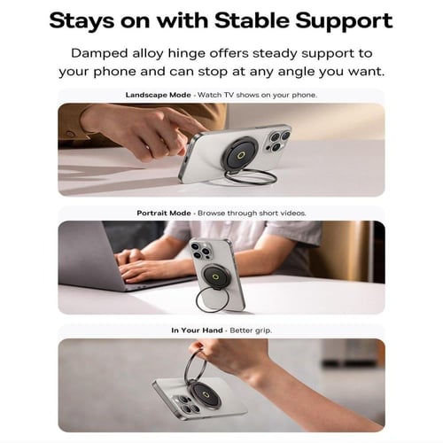 بيسوس - ستاند وحامل جوال ماج سيف قابل للدوران 360...